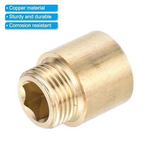 Shower Head Extension Arm Brass G1/2 Male view 4