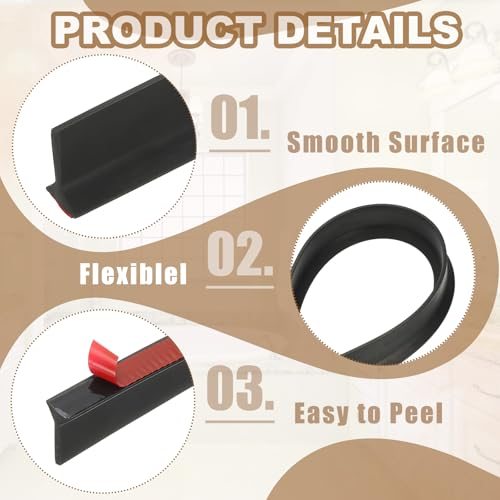 Shower Stopper Barrier Self Adhesive Sink Splash Guards view 3