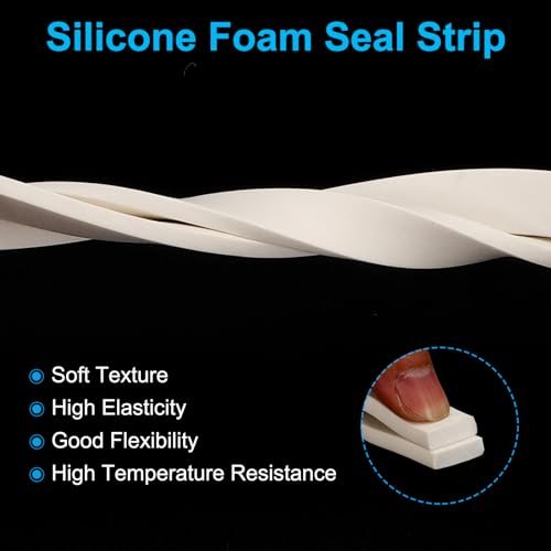 Silicone Foam Seal Strip 3/8" Wx1/8 Tx16.4Ft view 3