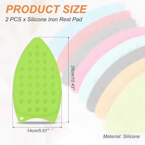Silicone Iron Rest Pad, 2 Pcs Multipurpose Hot Heat Resistant Iron Rest view 2