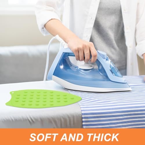 Silicone Iron Rest Pad, 2 Pcs Multipurpose Hot Heat Resistant Iron Rest view 4