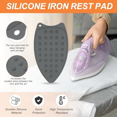 Silicone Iron Rest Pad, Multipurpose Hot Heat Resistant Iron Rest Plate view 3