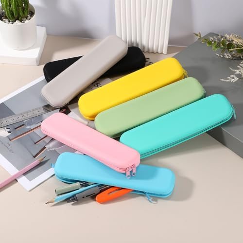 Silicone Pen Case 2Pcs Rectangular Small Pencil Pen Pouch view 5