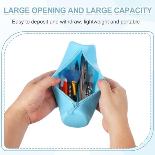 Silicone Pen Case, Waterproof Aesthetic Soft Cosmetic Storage Bag Bible view 3