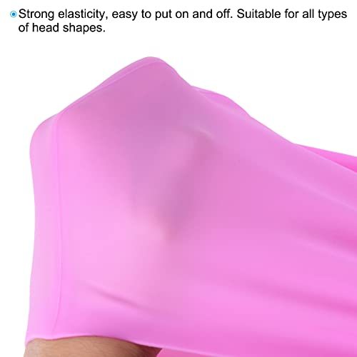 Silicone Swim Cap, 2 Pack Waterproof Swimming Hat Non-Slip Adult Swimming view 4