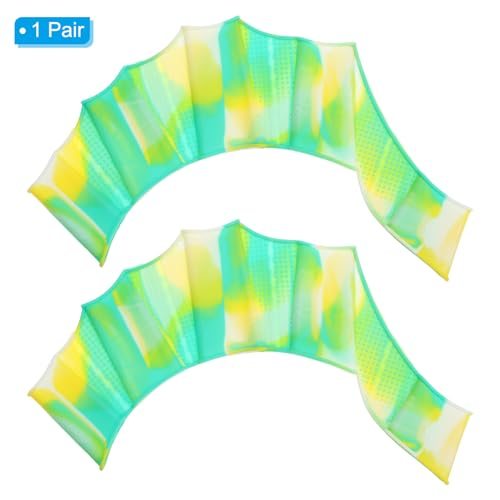Silicone Swimming Gloves, 1 Pair Webbed Swim Gloves Finger Frog Type view 3