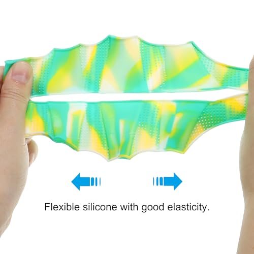 Silicone Swimming Gloves, 1 Pair Webbed Swim Gloves Finger Frog Type view 5