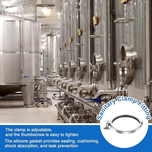 Silver, 304 Stainless Steel Clamp, Sanitary Fittings view 5