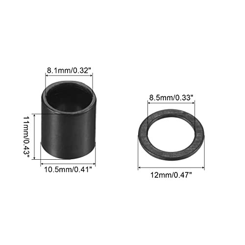 Skateboard 16 Bearing Spacers and 40 Washers Set, Long Plate Speed view 2
