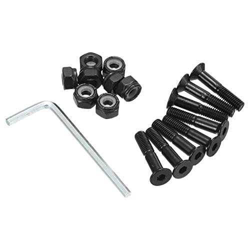 Skateboard Hardware Kit, 1" Mounting Screws Hex Head Bolts Nuts Set — PATIKIL