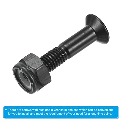 Skateboard Hardware Kit, 1" Mounting Screws Hex Head Bolts Nuts Set view 4