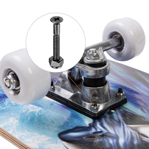 Skateboard Mounting Hardware 1.25", 8pcs Carbon Steel Skateboard Screws view 4
