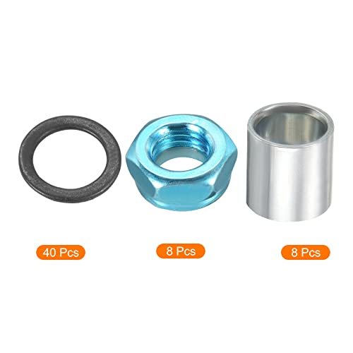 Skateboard Truck Hardware Kit, Skateboard Truck Lock Nuts Axle Washers view 3