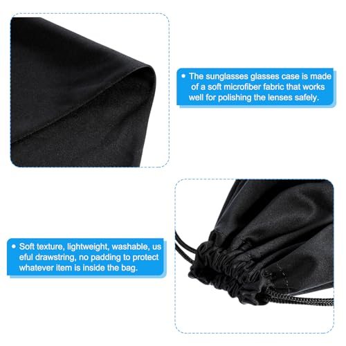 Ski Goggle Bag, 4 Pack 7.1"x10.6" Microfiber Snow Goggles Case Cover Soft view 3