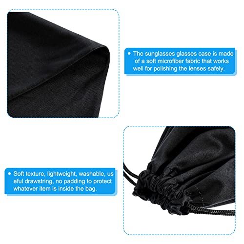 Ski Goggle Bag, Microfiber Snow Goggles Case Cover Soft Storage Sleeve view 3