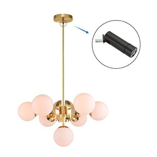 Sloped Ceiling Light Adapter, 2 Pack 90/350 Degree M10 Thread Chandeliers view 5