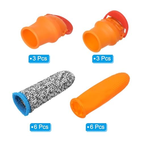 Small 2 Style Gardening Thumb Knife Set, 18Pcs Silicone Thumb Cutter view 3