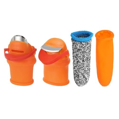 Small 2 Style Gardening Thumb Knife Set, 18Pcs Silicone Thumb Cutter view 4