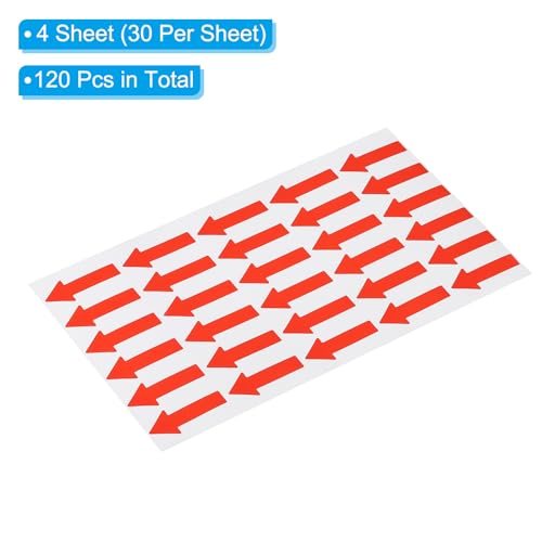 Small Arrow Sticker Label 1.2 x 0.5, 120 Pack Adhesive Color Coding Sign view 3