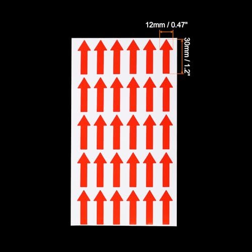 Small Arrow Sticker Label 1.2 x 0.5, 120 Pack Adhesive Color Coding Sign view 2