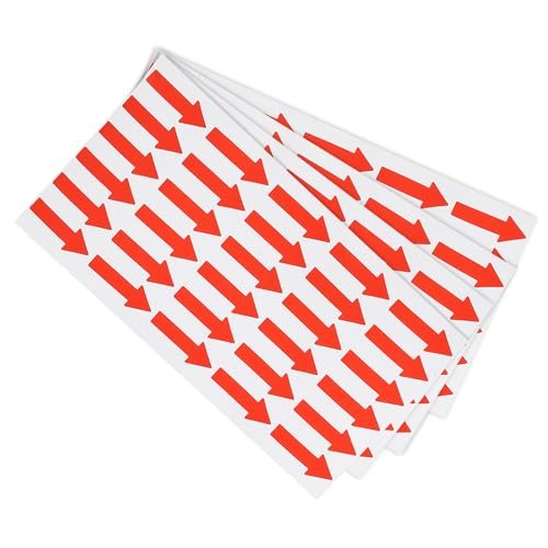 Small Arrow Sticker Label 1.2 x 0.5, 120 Pack Adhesive Color Coding Sign — PATIKIL