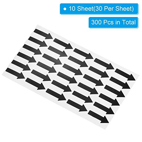 Small Arrow Sticker Label 1.2x0.4, 300 Pcs Adhesive Color Coding Sign view 3