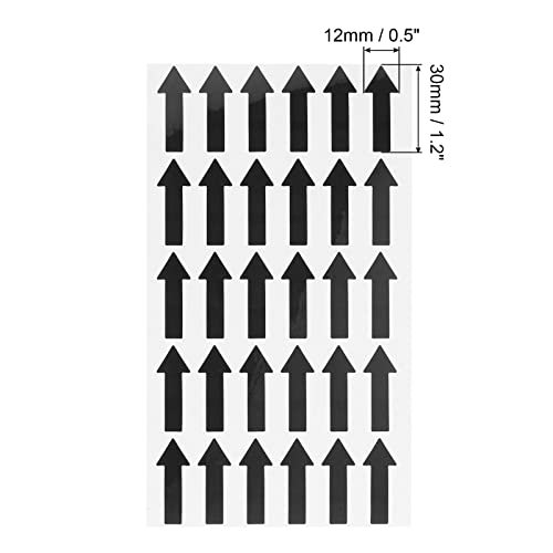 Small Arrow Sticker Label 1.2x0.4, 300 Pcs Adhesive Color Coding Sign view 2
