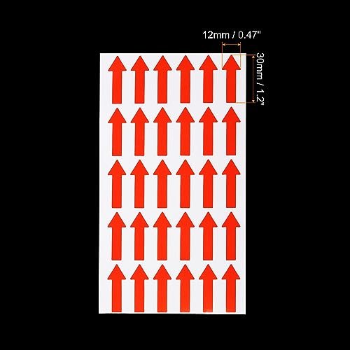 Small Arrow Sticker Label 1.2x0.5, 180 Pcs Adhesive Color Coding Sign view 2