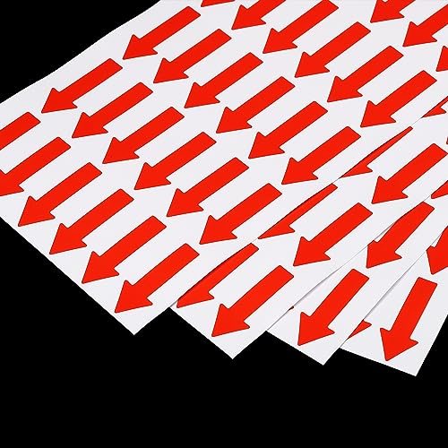 Small Arrow Sticker Label 1.2x0.5, 180 Pcs Adhesive Color Coding Sign view 4
