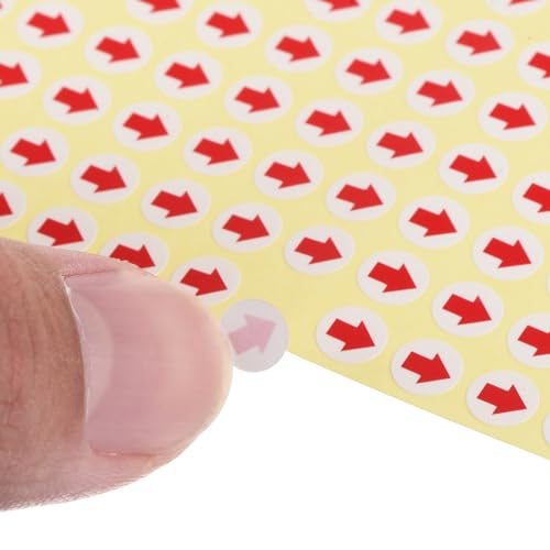 Small Arrow Stickers 0.2" Dia, 15 Sheet Self Adhesive Round Product view 5