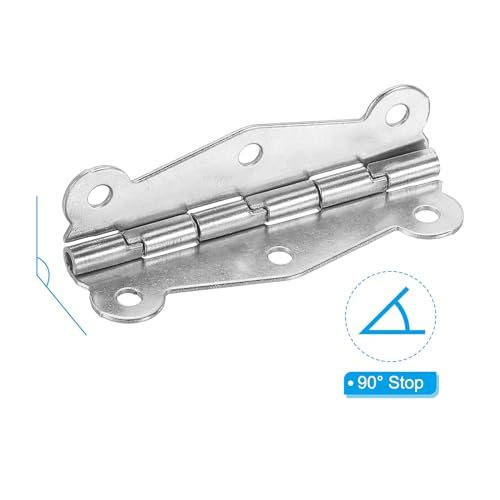 Small Vintage Box Hinges, 2 Inch, 8 Pack view 3