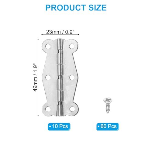Small Vintage Box Hinges 2 Inch view 2