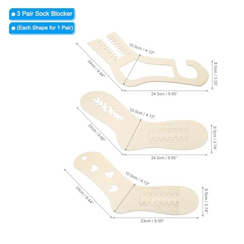 Sock Blocker Adjustable Socks Blocker Wood Large Small Funny view 2