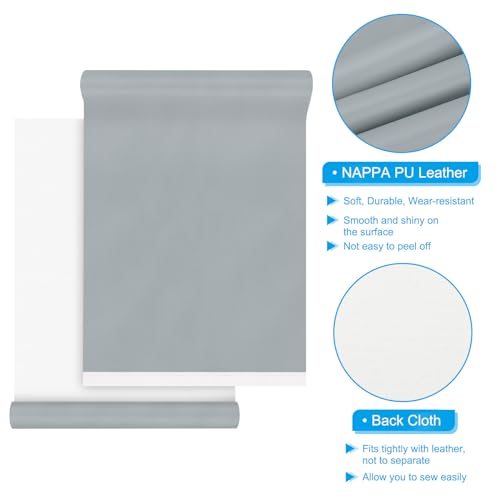 Soft Colored Faux PU Leather Sheets Repair Fabric Patch view 3