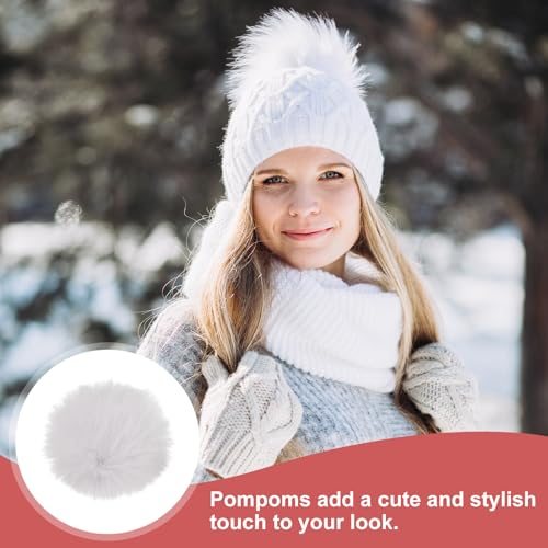 Soft Faux Rabbit Fur Small Fluffy Pompom Balls view 5