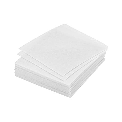 Soft Felt Sheets Fabric Craft Sheets White 4 Inch x 4 Inch — PATIKIL
