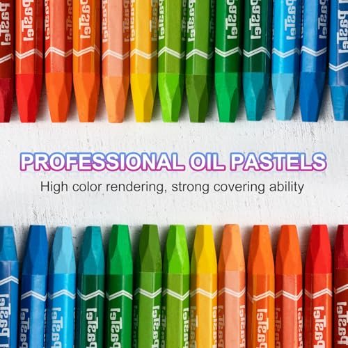 Soft Oil Crayons Pastels Stick, Vibrant Creamy Art Supplies Bulk view 3