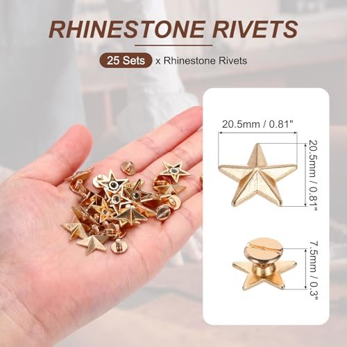 Spikes Rivet for Leather Crafting for Decor Repair DIY Clothing Belts view 2