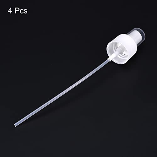 Spray Bottle Top, 4 Pack Sprayer Replacement Pump Plastic, White view 3