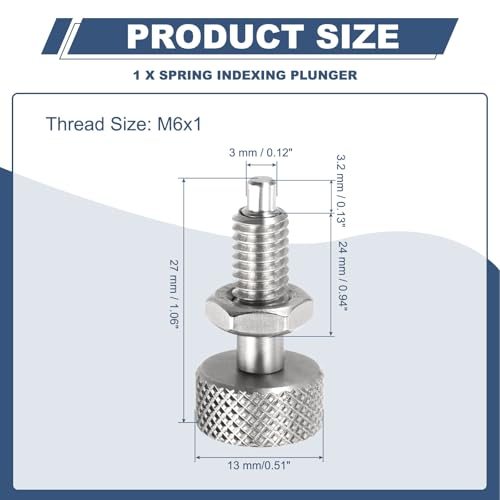 Spring Plunger with Knurled Handle view 2