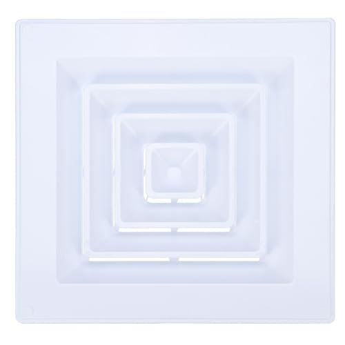 Square Air Vent Cover Plastic Air Return Grille 14x14Inch White, Sidewall — PATIKIL
