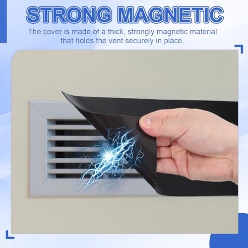 Square Magnetic Vent Covers 14x14 Inch, Floor Air Vent Blocker Covers view 4