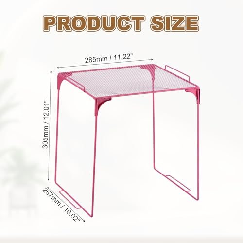 Stackable Locker Shelf Organizer Metal Storage Rack Organizer view 2