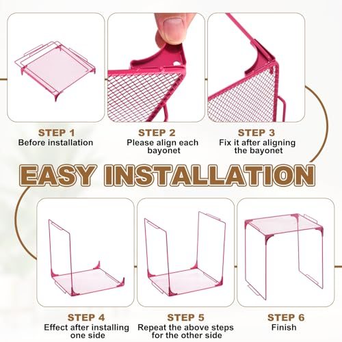 Stackable Locker Shelf Organizer Metal Storage Rack Organizer view 5