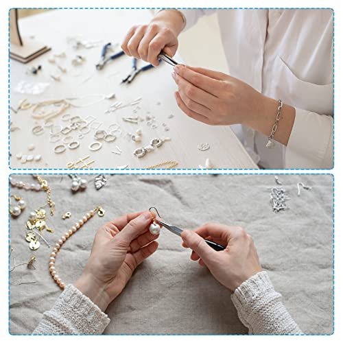 Stainless Steel Eye Pins 0.6mm/24 Gauge 16mm, Gold, Earring Flat Headpins view 5