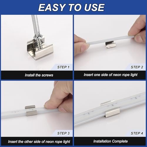 Stainless Steel LED Strip Holder Fixing Clip Clamp view 4