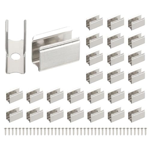 Stainless Steel LED Strip Holder Fixing Clip Clamp — PATIKIL