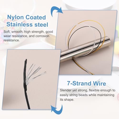 Stainless Steel Nylon Coated, Bead Cord Stringing Wire view 4