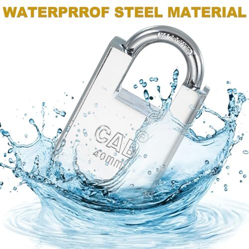 Stainless Steel Padlocks Keyed Different 30mm (1-3/16") 2 Pcs view 4