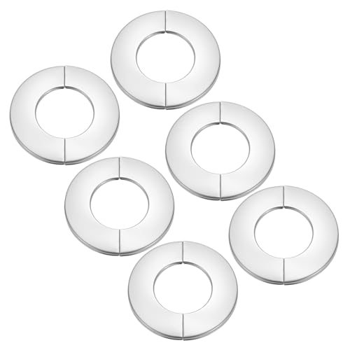 Stainless Steel Round Self-Adhesive Escutcheon Plate Plumbing Wall Cover — PATIKIL
